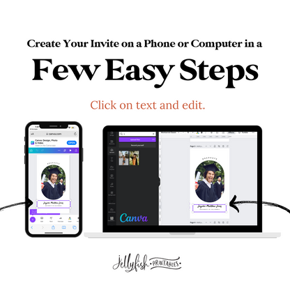 Animated Graduation Invitation Canva Template 2025. Send Today!