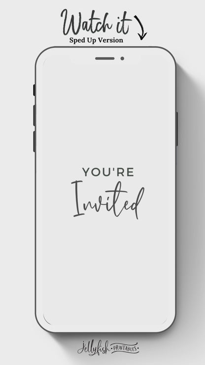 Nautical Baby Shower Video Invitation Canva Template. Send Today!