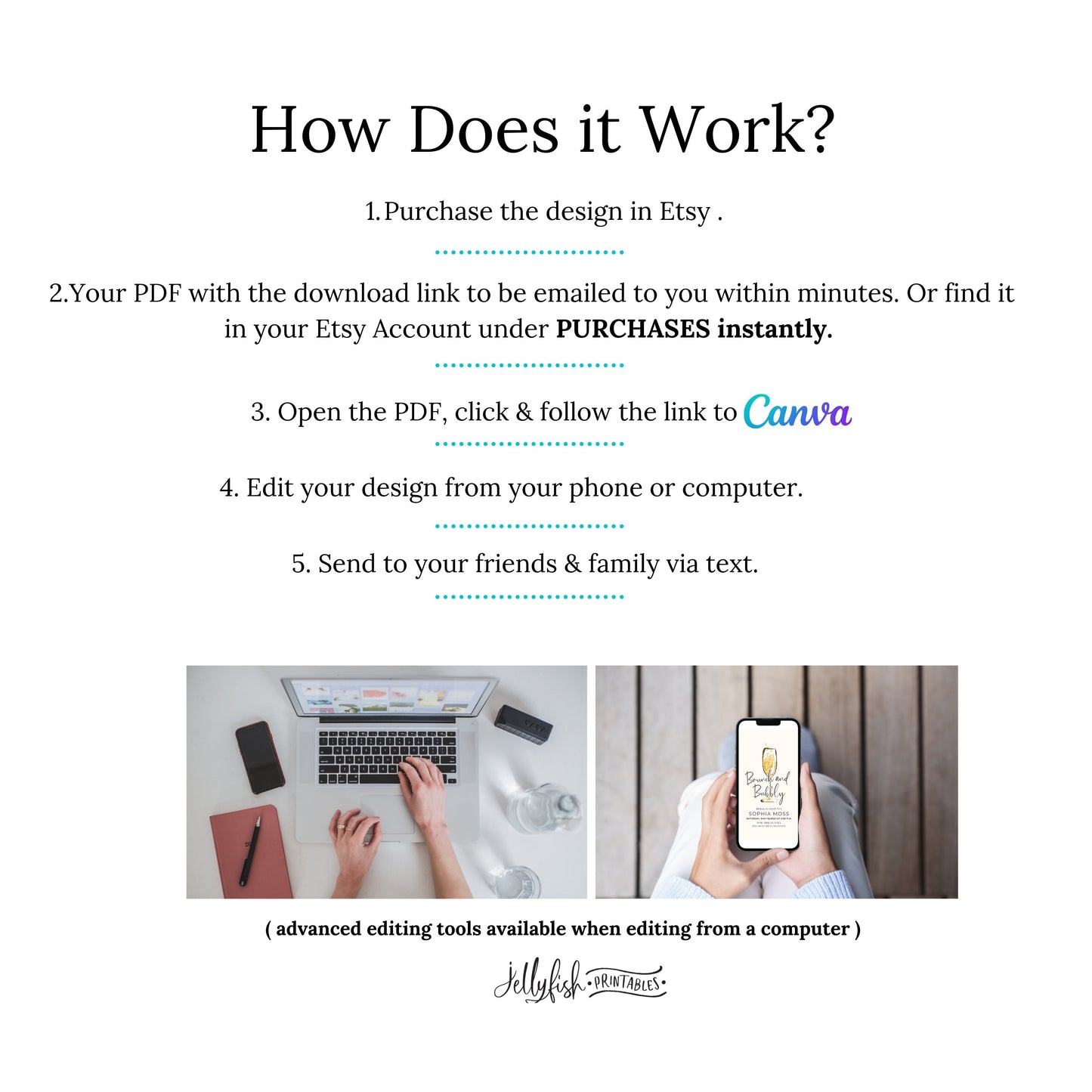 Brunch and Bubbly Bridal Video Invitation Canva Template Send Today!